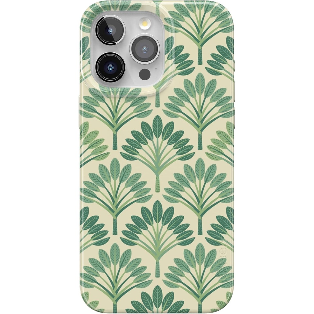 image:imageCasely iPhone 15 Pro Max Case Clear Skies Clear Shimmer Compatible with MagSafe Classic Ultra Slim DesignPalm Royale Palm Beach