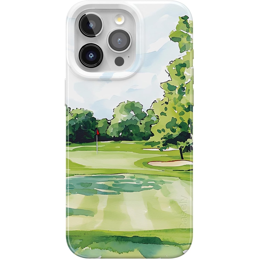 image:imageCasely iPhone 15 Pro Max Case Clubhouse Tee Time Compatible with MagSafe Classic Ultra Thin Design