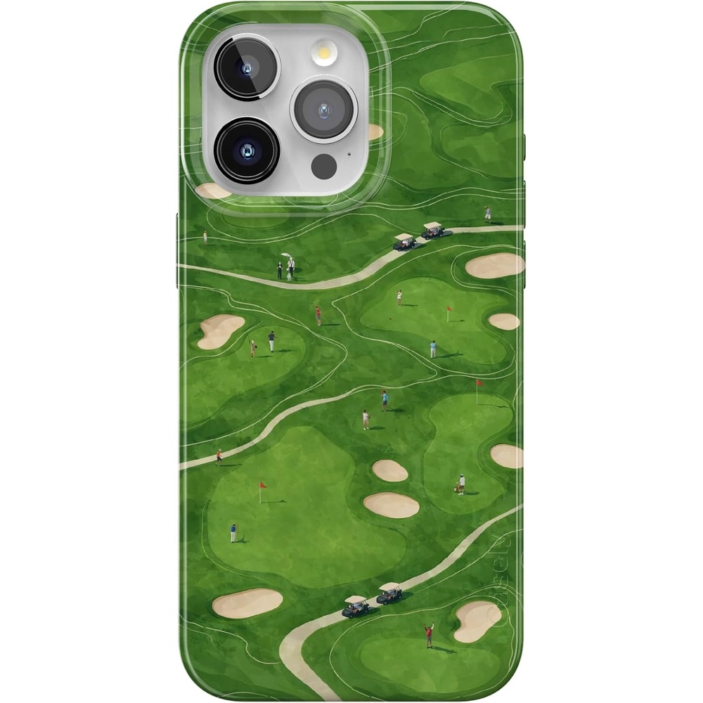 image:imageCasely iPhone 15 Pro Max Case Clubhouse The Back Nine Compatible with MagSafe Classic Ultra Thin Design