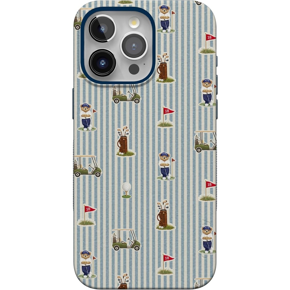image:imageCasely iPhone 15 Pro Max Case  Clubhouse  The Caddie Print  Bold Protective Design  Compatible with MagSafe