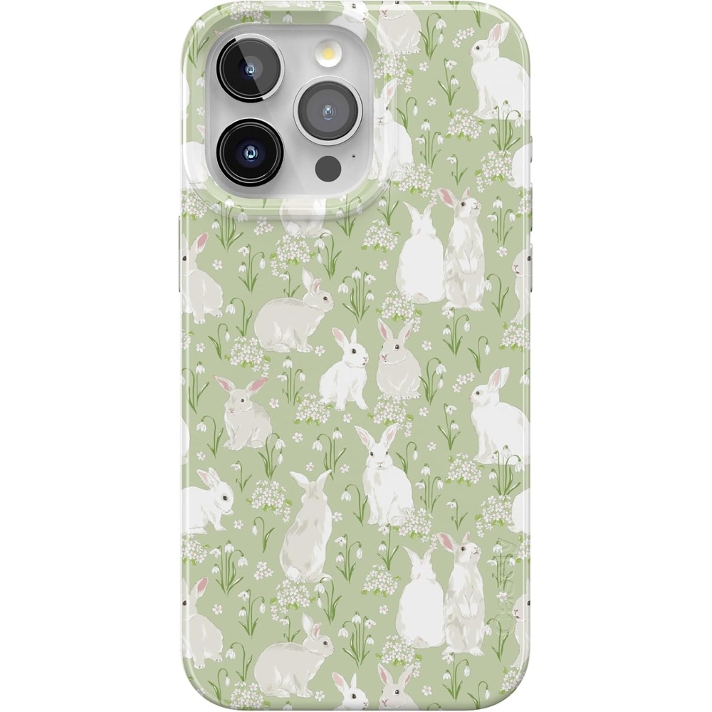 image:imageCasely iPhone 15 Pro Max Case Hop to it Green Bunny Compatible with MagSafe Classic Ultra Thin Design