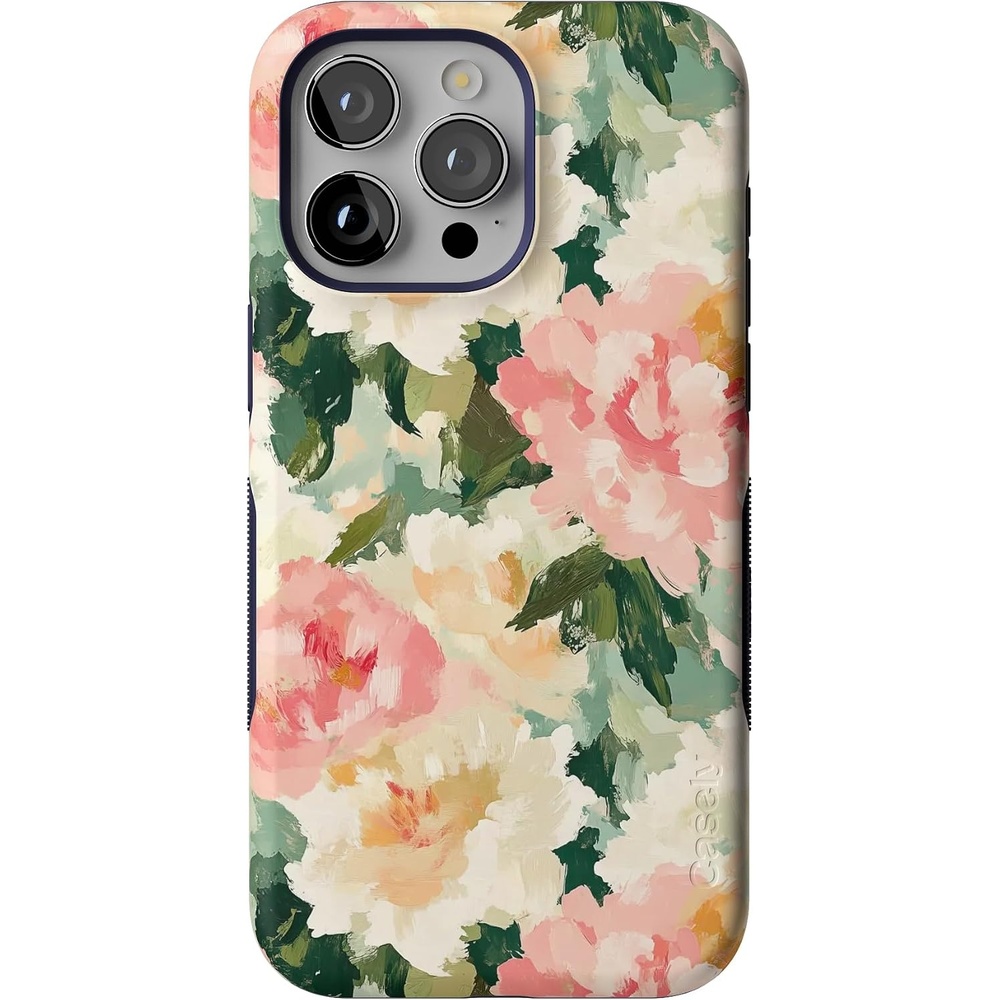 image:imageCasely iPhone 15 Pro Max Case The Garden Room Painted Petals Bold Protective Design Compatible with MagSafe