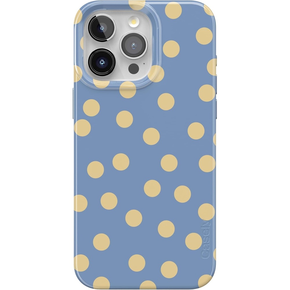 image:imageCasely iPhone 15 Pro Max Case in the Spotlight Pastel Polka Dot Compatible with MagSafe Classic Ultra Thin Design