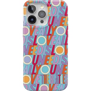 Casely iPhone 15 Pro Max Case | Clear Skies | Clear Shimmer | Compatible with MagSafe | Classic Ultra Slim Design(All You Need Is Love | Beatles)