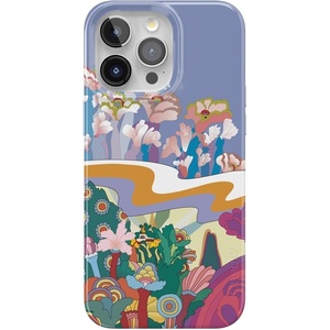 Casely iPhone 15 Pro Max Case | Clear Skies | Clear Shimmer | Compatible with MagSafe | Classic Ultra Slim Design(Beneath the Waves | The Beatles Yellow Submarine)