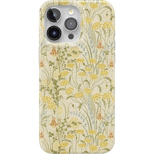 Casely iPhone 15 Pro Max Case | Clear Skies | Clear Shimmer | Compatible with MagSafe | Classic Ultra Slim Design(Boho Blooms | Golden Floral)