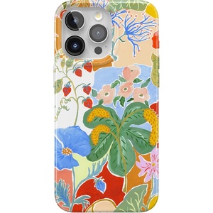 Casely iPhone 15 Pro Max Case | Clear Skies | Clear Shimmer | Compatible with MagSafe | Classic Ultra Slim Design(Botanical Blooms | Floral Patchwork)