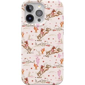 Casely iPhone 15 Pro Max Case | Clear Skies | Clear Shimmer | Compatible with MagSafe | Classic Ultra Slim Design(Cowgirl Canyon | FashionPass x Casely)