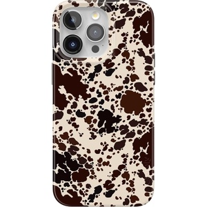 Casely iPhone 15 Pro Max Case | Clear Skies | Clear Shimmer | Compatible with MagSafe | Classic Ultra Slim Design(Cowgirl Envy | Cow Print)