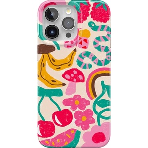 Casely iPhone 15 Pro Max Case | Clear Skies | Clear Shimmer | Compatible with MagSafe | Classic Ultra Slim Design(Doodle Bug | Crayola Crayon)