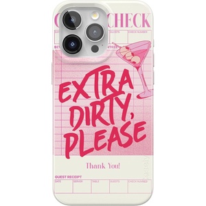 Casely iPhone 15 Pro Max Case | Clear Skies | Clear Shimmer | Compatible with MagSafe | Classic Ultra Slim Design(Extra Dirty Please | Fun on Weekdays)