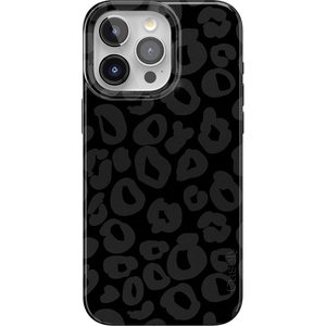 Casely iPhone 15 Pro Max Case | Clear Skies | Clear Shimmer | Compatible with MagSafe | Classic Ultra Slim Design(Into the Wild | Black Leopard)