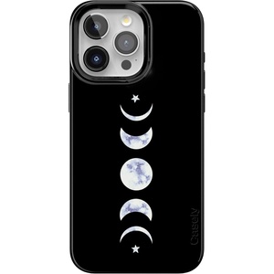Casely iPhone 15 Pro Max Case | Clear Skies | Clear Shimmer | Compatible with MagSafe | Classic Ultra Slim Design(It’s Just a Phase | Marble Moon)