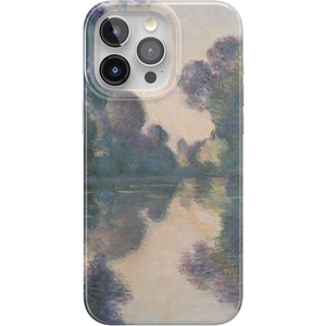 Casely iPhone 15 Pro Max Case | Clear Skies | Clear Shimmer | Compatible with MagSafe | Classic Ultra Slim Design(Monet’s Morning | The Met Museum)