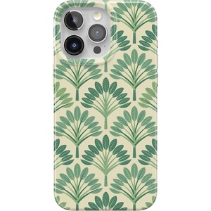Casely iPhone 15 Pro Max Case | Clear Skies | Clear Shimmer | Compatible with MagSafe | Classic Ultra Slim Design(Palm Royale | Palm Beach)