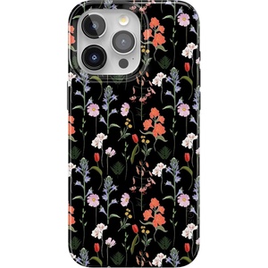 Casely iPhone 15 Pro Max Case | Clear Skies | Clear Shimmer | Compatible with MagSafe | Classic Ultra Slim Design(Secret Garden | Mixed Floral)