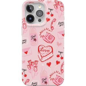 Casely iPhone 15 Pro Max Case | Clear Skies | Clear Shimmer | Compatible with MagSafe | Classic Ultra Slim Design(That’s Amore | Valentine’s)