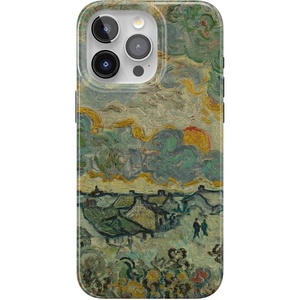 Casely iPhone 15 Pro Max Case | Clear Skies | Clear Shimmer | Compatible with MagSafe | Classic Ultra Slim Design(Van Gogh | Reminiscence of Vincent)