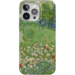 Casely iPhone 15 Pro Max Case | Clear Skies | Clear Shimmer | Compatible with MagSafe | Classic Ultra Slim Design(Van Gogh | Vincent’s Admired Garden)