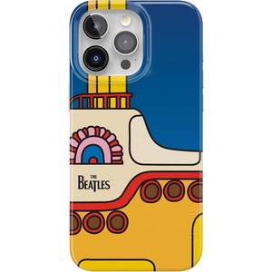 Casely iPhone 15 Pro Max Case | Clear Skies | Clear Shimmer | Compatible with MagSafe | Classic Ultra Slim Design(Yellow Submarine | Beatles)