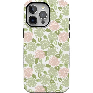 Casely iPhone 15 Pro Max Case | Hydrangea Haze | Floral Garden | Bold Protective Design | Compatible with MagSafe