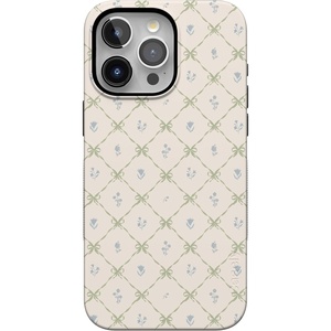 Casely iPhone 15 Pro Max Case | Petite Petals Floral | Dainty Lattice | Bold Protective Design | Compatible with MagSafe