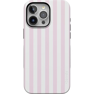 Casely iPhone 15 Pro Max Case | Pink Stripes | Sunday Best | Bold Protective Design | Compatible with MagSafe