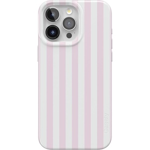 Casely iPhone 15 Pro Max Case | Pink Stripes | Sunday Best | Compatible with MagSafe | Classic Ultra Thin Design